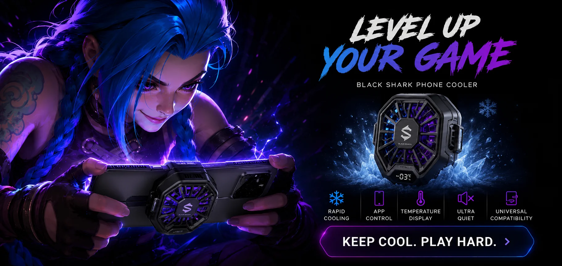 Black Shark Phone Cooler