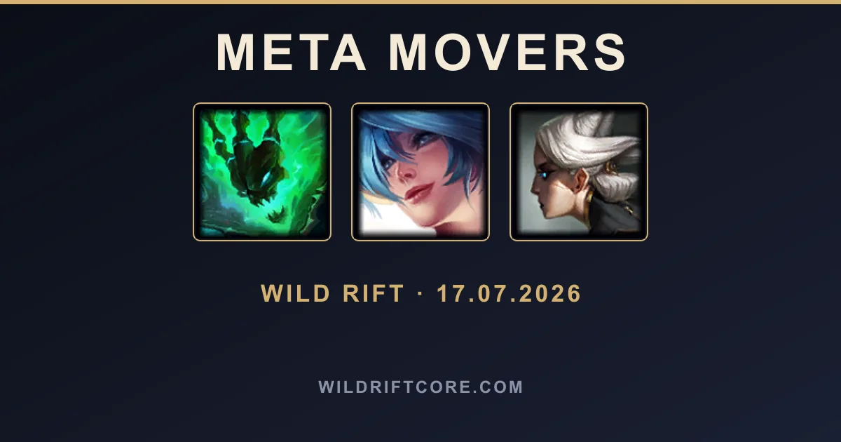Meta Wild Rift : Thresh monte, Garen décroche — semaine du 17 juillet 2026