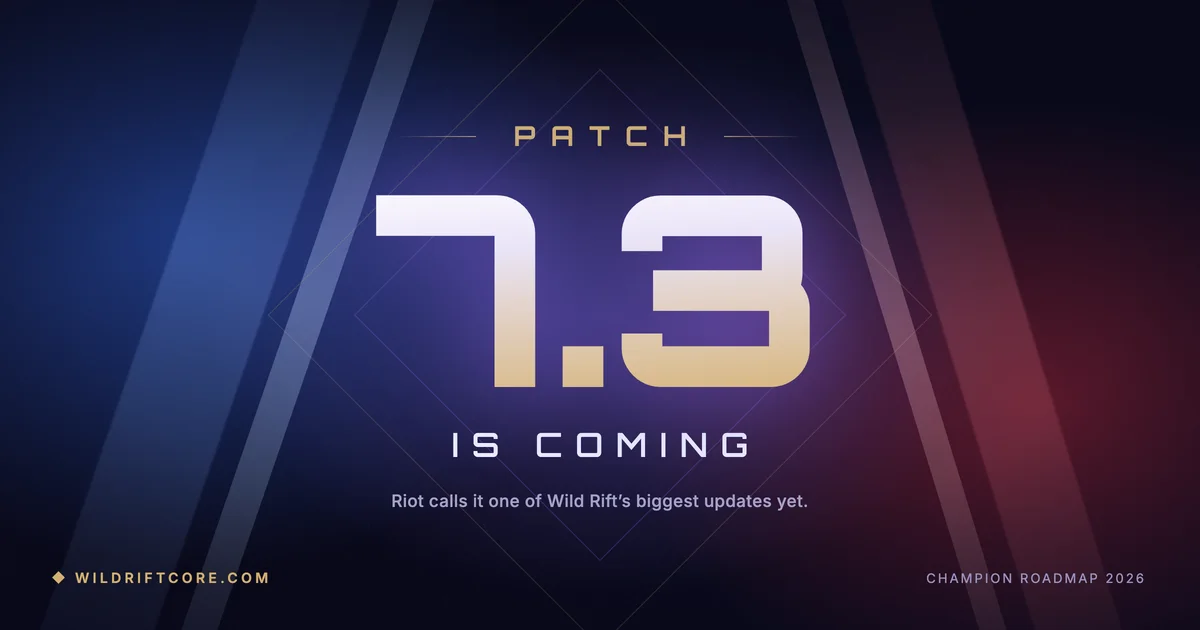Patch 7.3 Wild Rift : ce que Riot a confirmé, et ce qui reste à vérifier