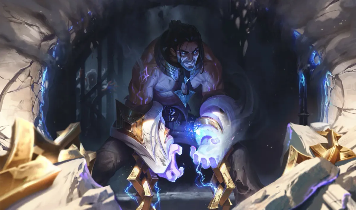 Sylas — splash art officiel League of Legends (Riot Games)